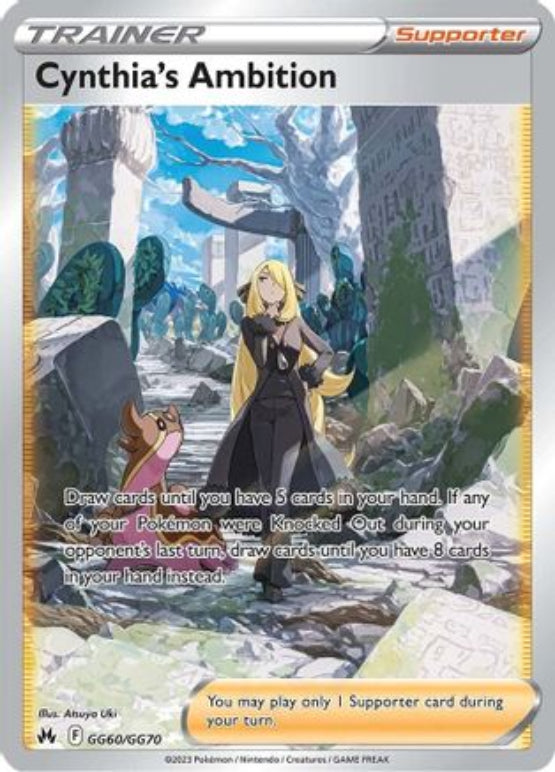 Cynthia's Ambition GG60/70 - Crown Zenith Galarian Gallery Holofoil - Single Cards