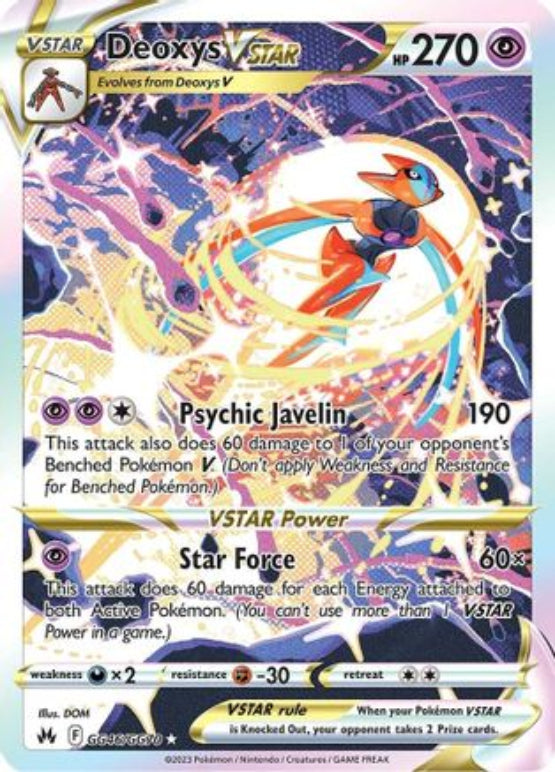 Deoxys VSTAR GG46/70 - Crown Zenith Galarian Gallery Holofoil - Single Cards