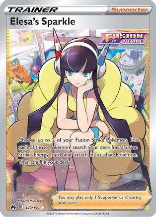 Elesa's Sparkle (Full Art) 147/159 - Crown Zenith Holofoil - Single Cards