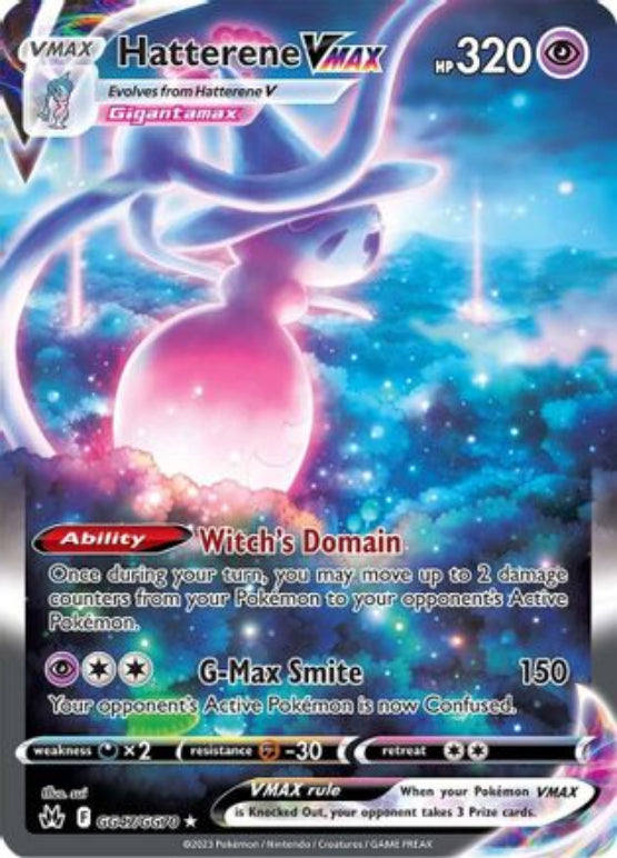Hatterene VMAX GG47/70 - Crown Zenith Galarian Gallery Holofoil - Single Cards