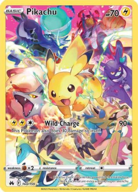 Pikachu (Secret) 160/159 - Crown Zenith Holofoil - Single Cards