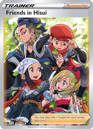 Friends in Hisui (Full Art) 148/159 - Crown Zenith Holofoil - Single Cards