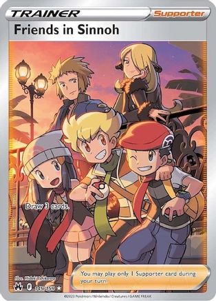 Friends in Sinnoh (Full Art) 149/159 - Crown Zenith Holofoil - Single Cards