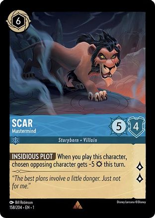 Scar - Mastermind (158/204) - The First Chapter Cold Foil - Lorcana - Single Cards