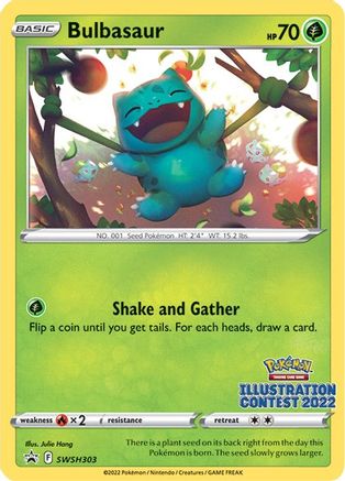 Bulbasaur (Illustration Contest 2022) SWSH303 - SWSH Sword & Shield Promo Cards - Single Cards
