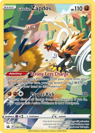 Galarian Zapdos - SWSH283 SWSH283 - SWSH Sword & Shield Promo Cards Holofoil - Single Cards