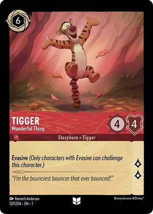 Tigger - Wonderful Thing (127/204) - The First Chapter Cold Foil - Lorcana - Single Cards