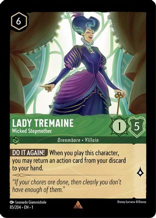 Lady Tremaine - Wicked Stepmother (85/204) - The First Chapter Cold Foil - Lorcana - Single Cards