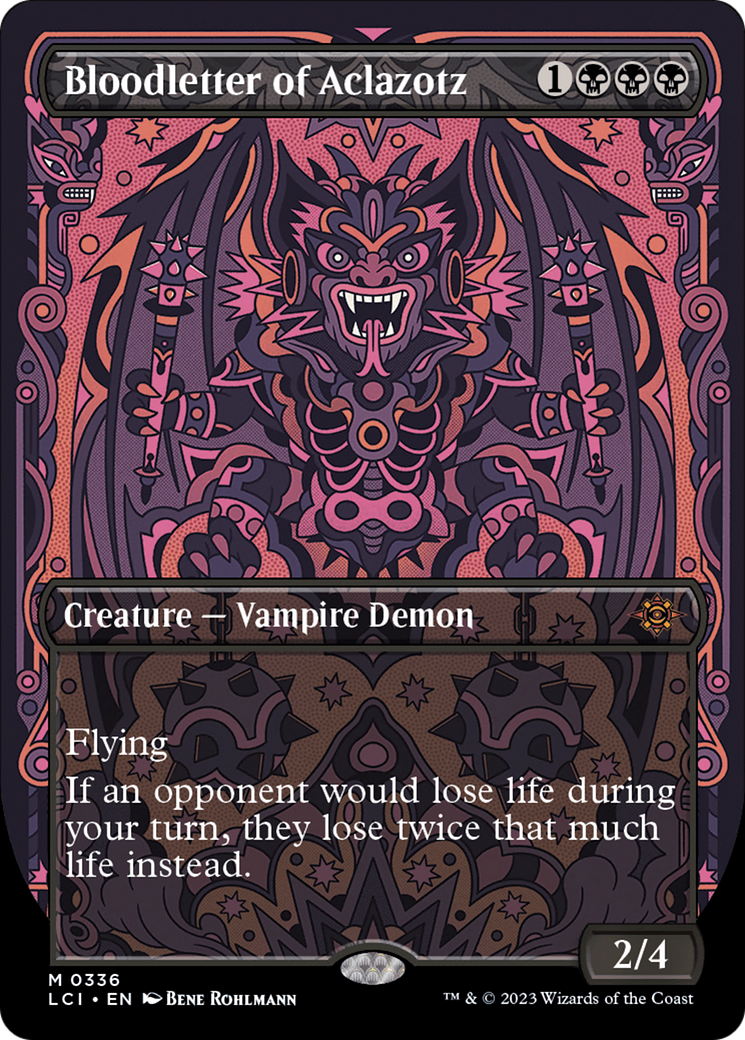FOIL Bloodletter of Aclazotz (Borderless) (LCI-336) - The Lost Caverns of Ixalan - Magic The Gathering - Single Cards