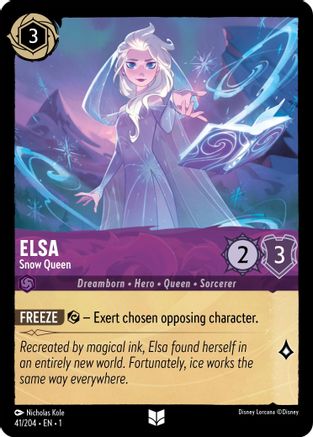 Elsa - Snow Queen (41/204) - The First Chapter Cold Foil - Lorcana - Single Cards