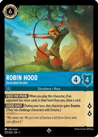 Robin Hood - Unrivaled Archer (157/204) - The First Chapter - Lorcana - Single Cards