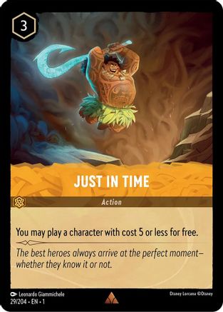 Just in Time (29/204) - The First Chapter Cold Foil - Lorcana - Single Cards