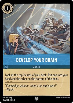 Develop Your Brain (161/204) - The First Chapter Cold Foil - Lorcana - Single Cards