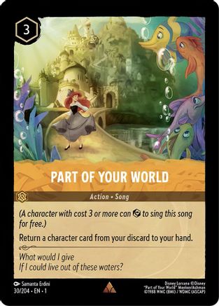Part of Your World (30/204) - The First Chapter Cold Foil - Lorcana - Single Cards