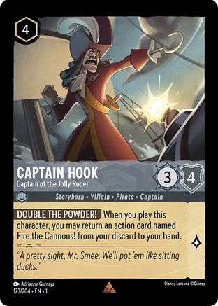 Captain Hook - Captain of the Jolly Roger (173/204) - The First Chapter Cold Foil - Lorcana - Single Cards