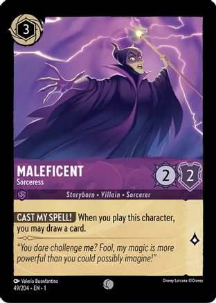 Maleficent - Sorceress (49/204) - The First Chapter Cold Foil - Lorcana - Single Cards