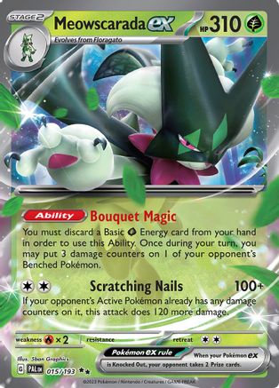 Meowscarada ex - 015/193 (015) [SV02] Pokemon SV02: Paldea Evolved - Single Cards