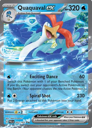 Quaquaval ex - 052/193 (052) [SV02] Pokemon SV02: Paldea Evolved - Single Cards