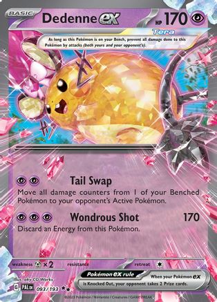 Dedenne ex - 093/193 (093) [SV02] Pokemon SV02: Paldea Evolved - Single Cards