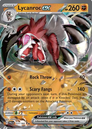 Lycanroc ex (117) [SV02] Pokemon SV02: Paldea Evolved - Single Cards