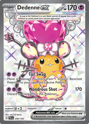 Dedenne ex - 239/193 (239) [SV02] Pokemon SV02: Paldea Evolved - Single Cards