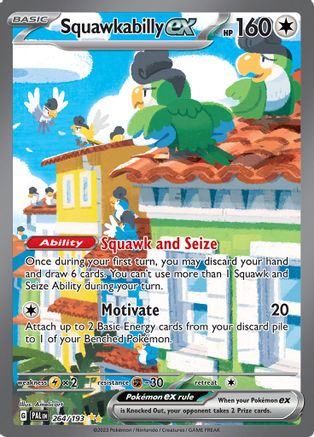 Squawkabilly ex - 264/193 (264) [SV02] Pokemon SV02: Paldea Evolved - Single Cards
