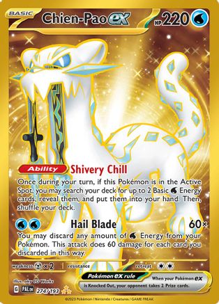 Chien-Pao ex - 274/193 (274) [SV02] Pokemon SV02: Paldea Evolved - Single Cards