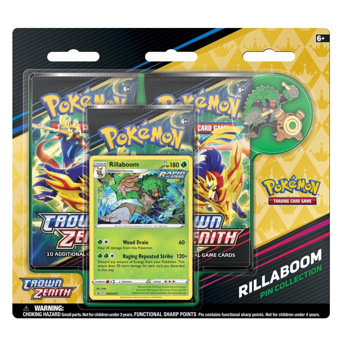 Crown Zenith Pin Blisters (Set of 3) Pokemon TCG - Trading Card Games - 4
