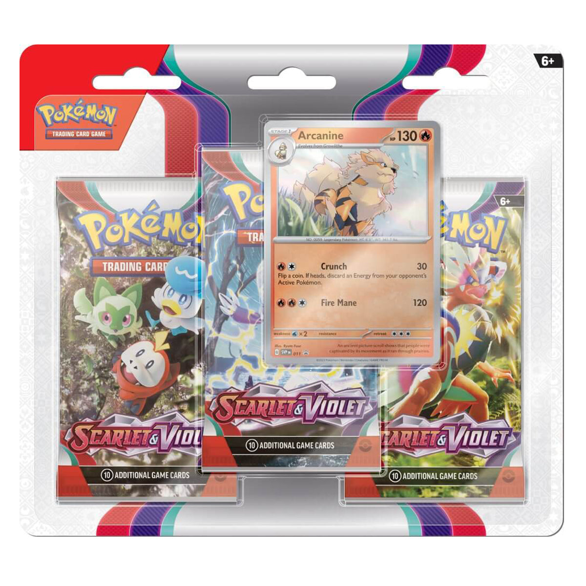 Scarlet & Violet 1 Three-Booster Blisters (Pair) POKEMON TCG - Trading Card Games - 3
