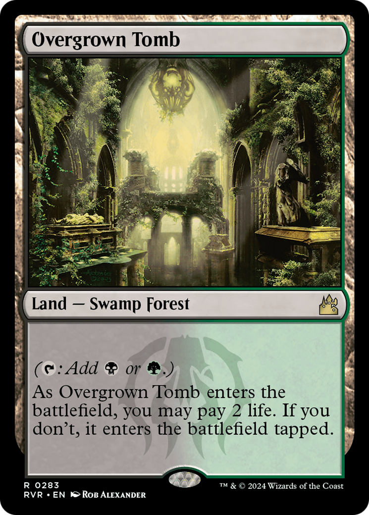 Overgrown Tomb (RVR-283) - Ravnica Remastered - Magic The Gathering - Single Cards