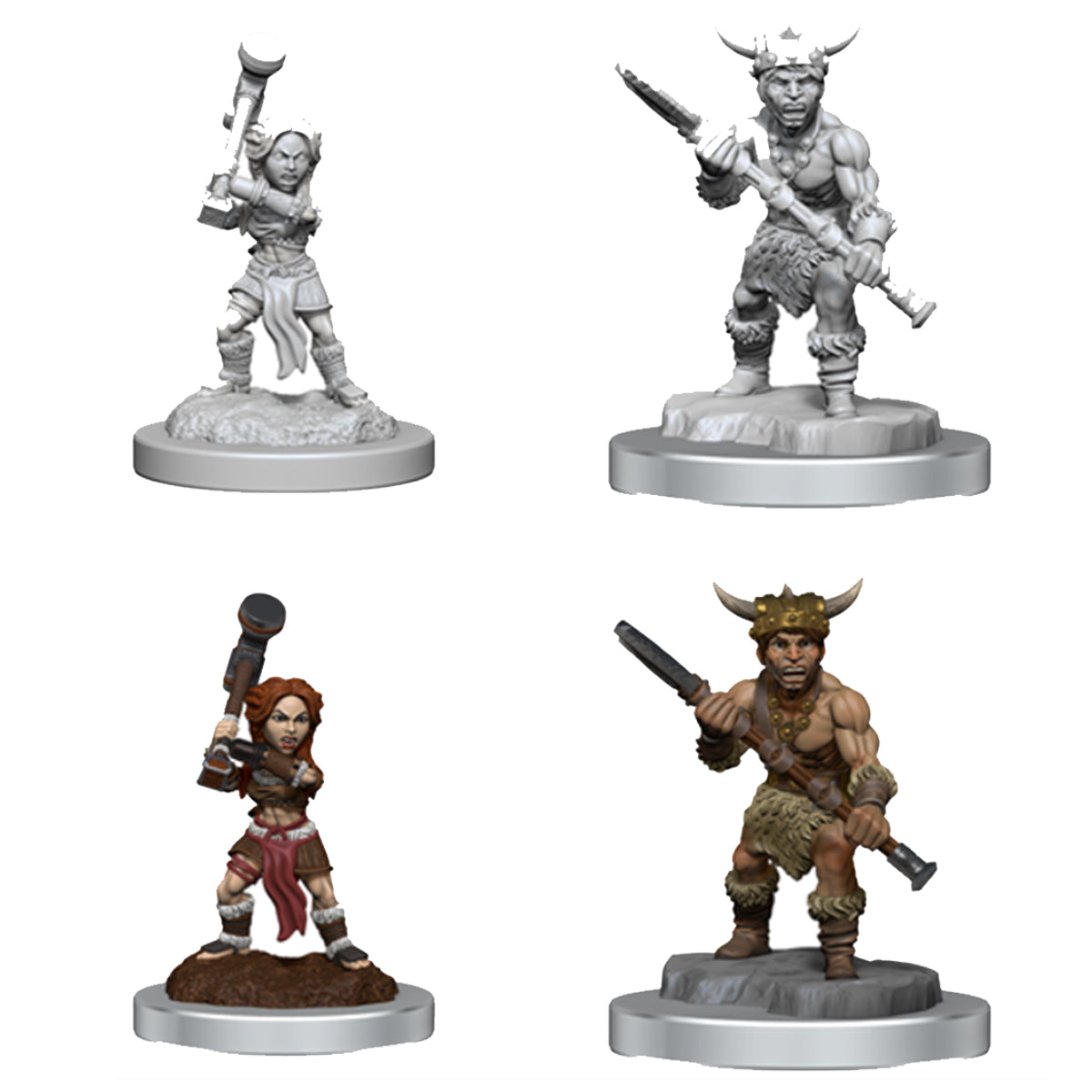 D&D Nolzurs Marvelous Miniatures Halfling Barbarians - Miniatures - 5