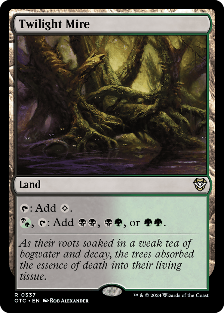 Twilight Mire (OTC-337) - Outlaws of Thunder Junction Commander - Magic The Gathering - Single Cards