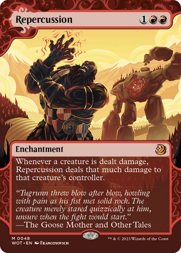 FOIL Repercussion (WOT-048) - Wilds of Eldraine: Enchanting Tales - Magic The Gathering - Single Cards