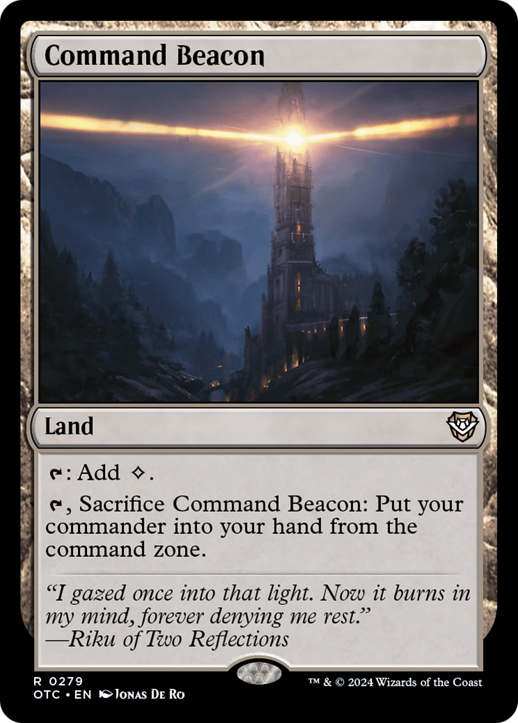 Command Beacon (OTC-279) - Outlaws of Thunder Junction Commander - Magic The Gathering - Single Cards