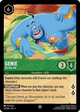 Genie - On the Job (75/204) - The First Chapter - Lorcana - Single Cards