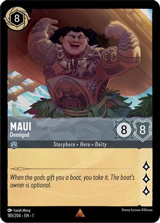 Maui - Demigod (185/204) - The First Chapter Cold Foil - Lorcana - Single Cards