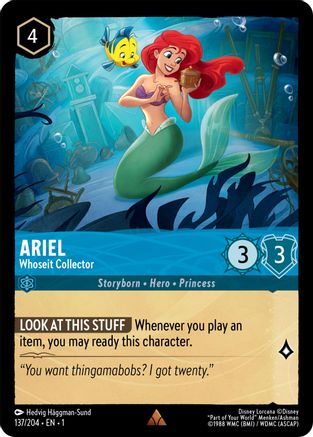 Ariel - Whoseit Collector (137/204) - The First Chapter Cold Foil - Lorcana - Single Cards
