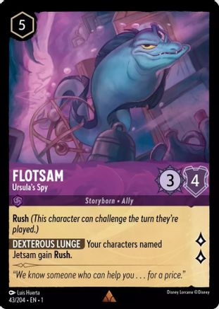 Flotsam - Ursula's Spy (43/204) - The First Chapter Cold Foil - Lorcana - Single Cards