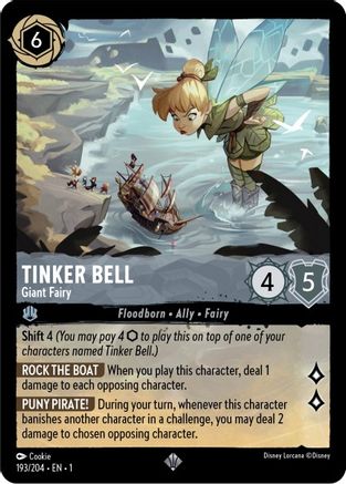 Tinker Bell - Giant Fairy (193/204) - The First Chapter - Lorcana - Single Cards