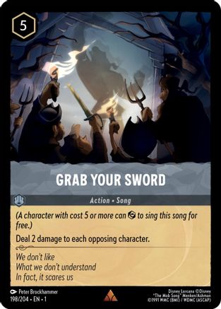 Grab Your Sword (198/204) - The First Chapter - Lorcana - Single Cards