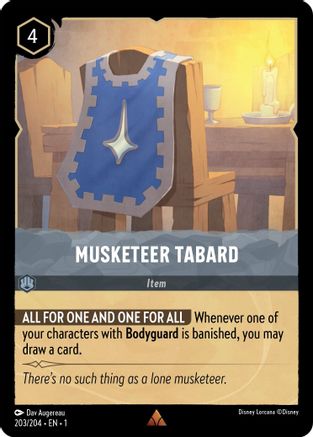 Musketeer Tabard (203/204) - The First Chapter Cold Foil - Lorcana - Single Cards