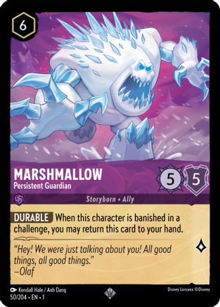 Marshmallow - Persistent Guardian (50/204) - The First Chapter - Lorcana - Single Cards