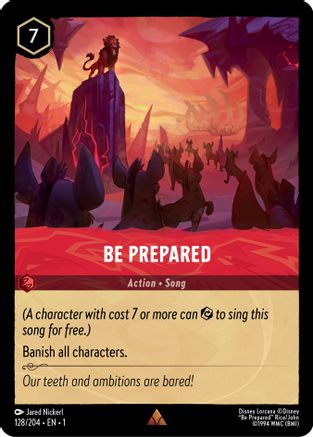 Be Prepared (128/204) - The First Chapter - Lorcana - Single Cards