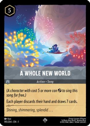 A Whole New World (195/204) - The First Chapter Cold Foil - Lorcana - Single Cards