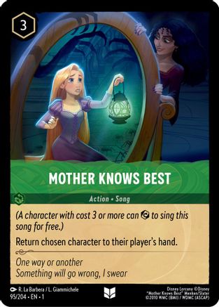 Mother Knows Best (95/204) - The First Chapter Cold Foil - Lorcana - Single Cards