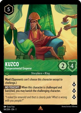 Kuzco - Temperamental Emperor (84/204) - The First Chapter Cold Foil - Lorcana - Single Cards