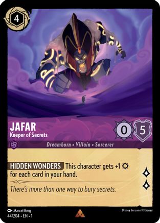 Jafar - Keeper of Secrets (44/204) - The First Chapter Cold Foil - Lorcana - Single Cards