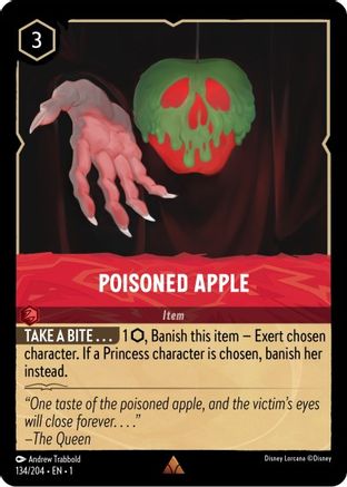 Poisoned Apple (134/204) - The First Chapter Cold Foil - Lorcana - Single Cards