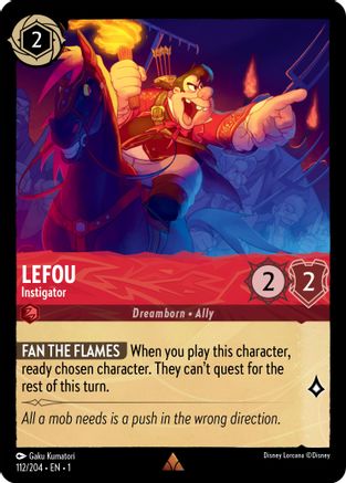 Lefou - Instigator (112/204) - The First Chapter Cold Foil - Lorcana - Single Cards