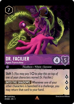 Dr. Facilier - Agent Provocateur (37/204) - The First Chapter Cold Foil - Lorcana - Single Cards